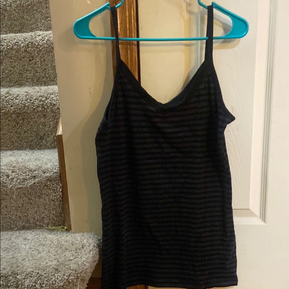 Black Striped Women's Top
